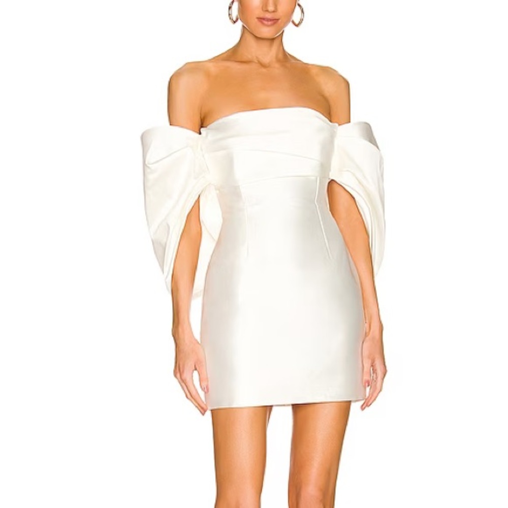 Solace London Elina White Mini Dress